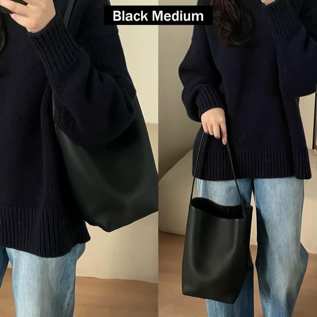 Thumbnail 2 de Picksoo Genuine Leather Bucket Bag 6.9"