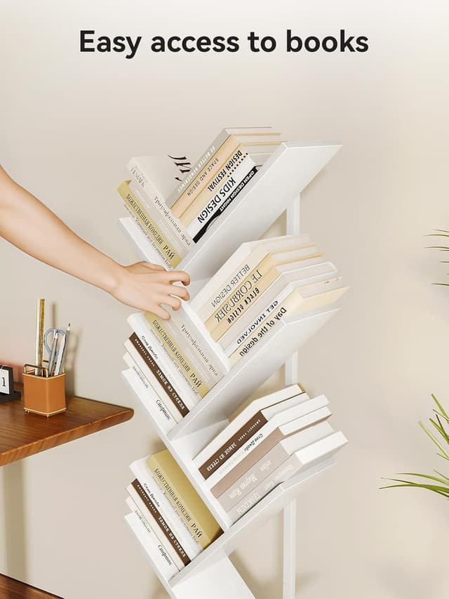 Thumbnail 6 de Coleshome Tree bookshelf 6-tier bookcase