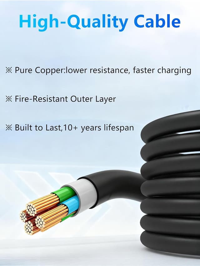 Detalle 2 de Level 2 EV Charger 50A, 25ft Portable