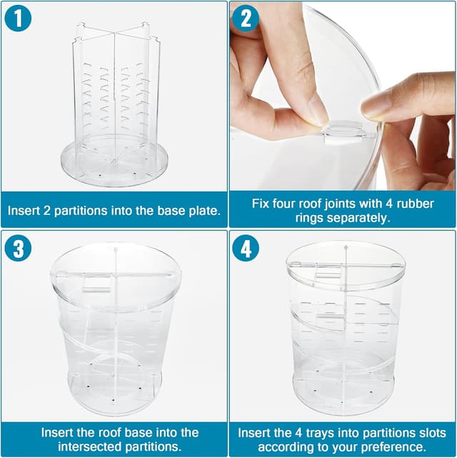 Detalle 1 de Make-up Kosmetik Organizer 7 Ebenen 360 Grad