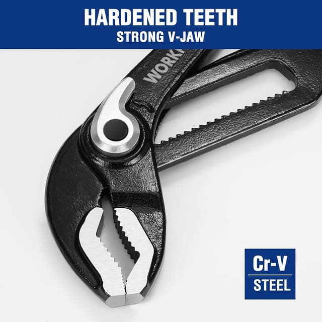 Thumbnail 3 de WORKPRO Water Pump Pliers 200mm set