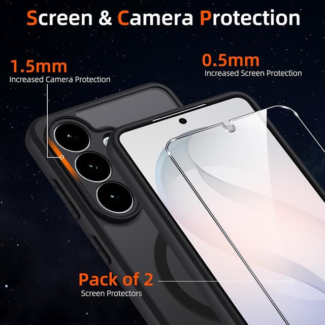 Detalle 2 de Oelrstfe Galaxy S26 cover MagSafe, 2 pezzi