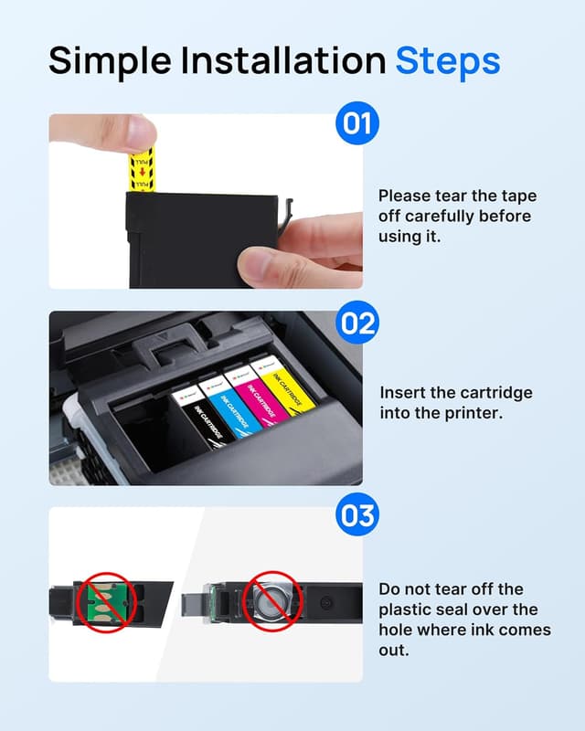 Detalle de GPC IMAGE 603XL Druckerpatronen als Ersatz für Epson 603 (5er-Set) für Expression Home & WorkForce