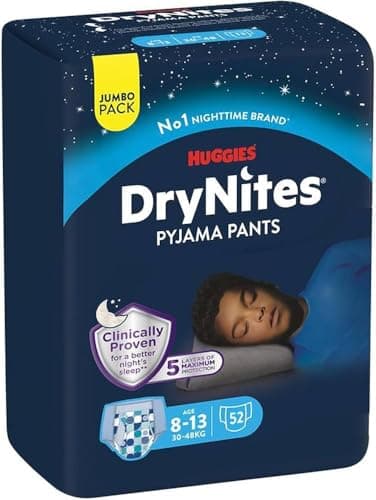 Detalle de HUGGIES DryNites Pañales de Noche 52 Calzoncillos 📋
