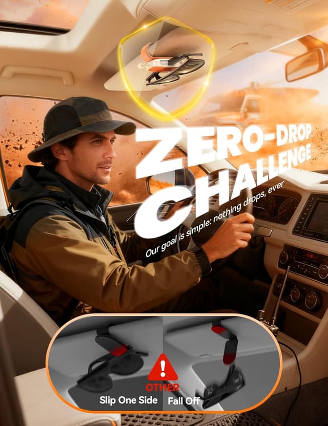 Detalle de JOYROOM Brillenhalter für Sonnenblende Magnetisch