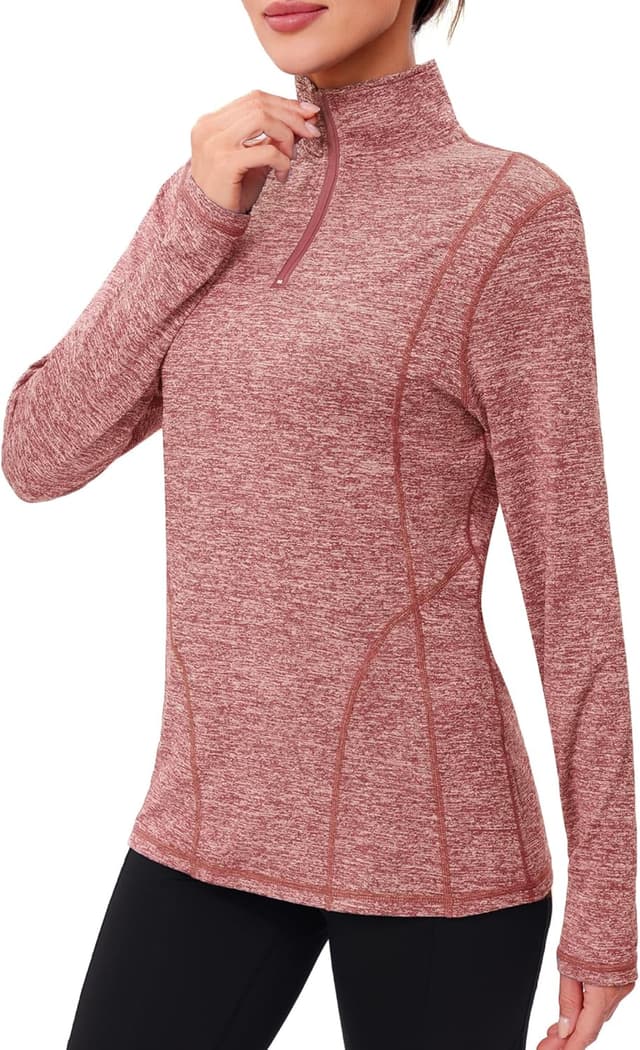 Detalle de Terecey Tee Shirt Sport femme à manches longues avec zip 1/4