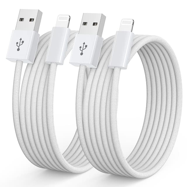 Detalle de Apple Lightning Ladekabel 1 m, MFi-zertifiziert, 2er-Pack