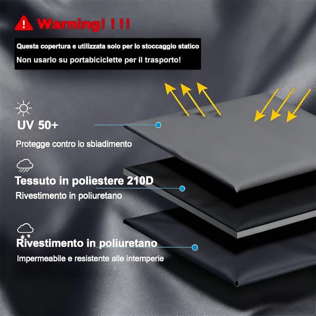 Thumbnail 3 de ZUAPEV Telo copri bicicletta 195x70x110 cm