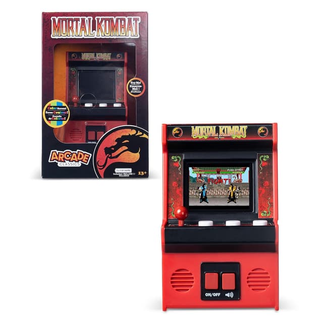 Detalle de Basic Fun Mini Classic Mortal Kombat HandHeld – Retro-Handheld für unterwegs