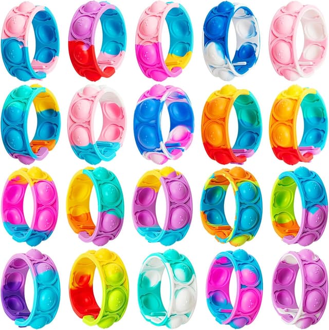 Thumbnail 6 de Pop it Armbänder 20er Set Kinder 2,17–2,56 Zoll 🎈