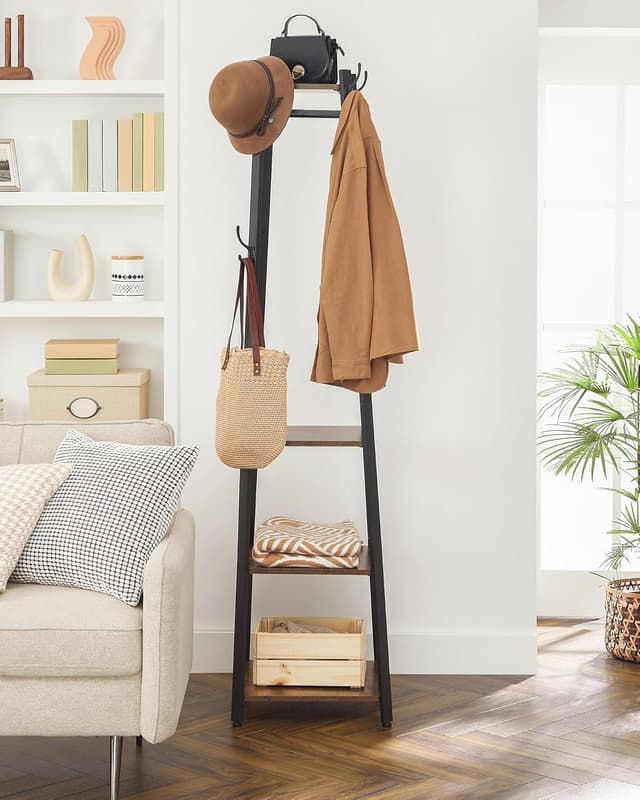 Detalle de VASAGLE Appendiabiti da Terra 4 ripiani