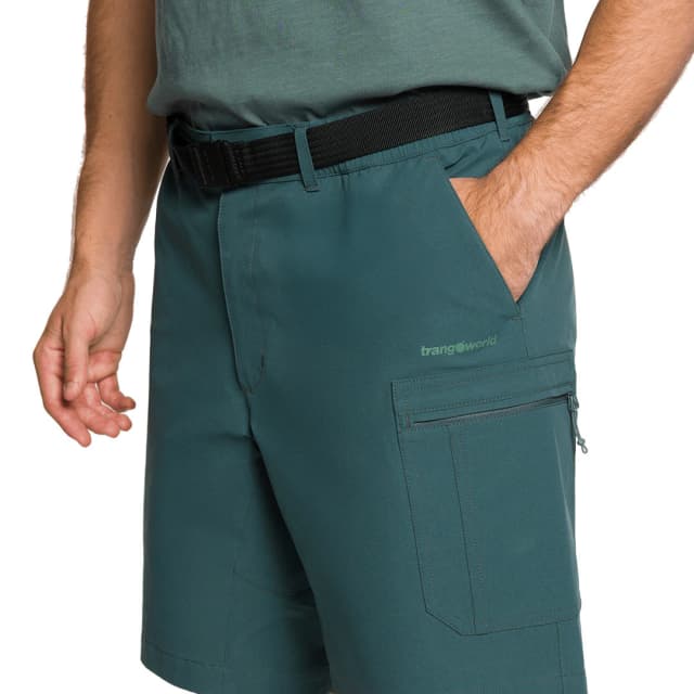 Detalle de Trangoworld Norgay: pantalón corto de hombre de poliéster reciclado para paseo y tiempo libre