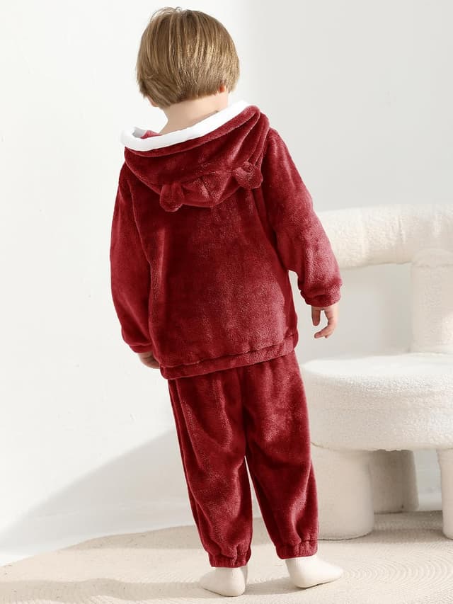 Detalle de Kids fleece tracksuit set hoodie 2-piece