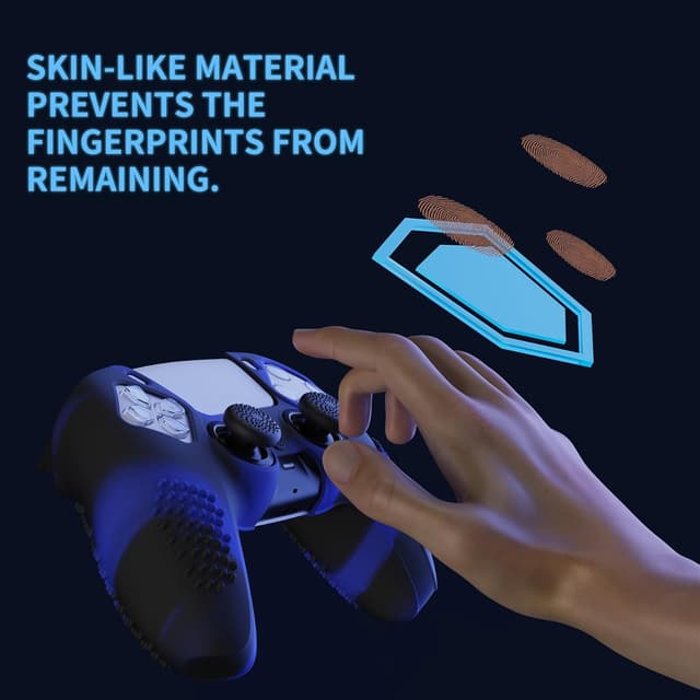 Thumbnail 4 de PlayVital PS5 Silicone Cover Skin Blue 3D