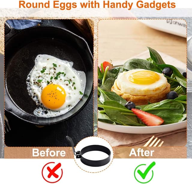 Thumbnail 4 de COTEY 3.5" Egg Rings Set Nonstick