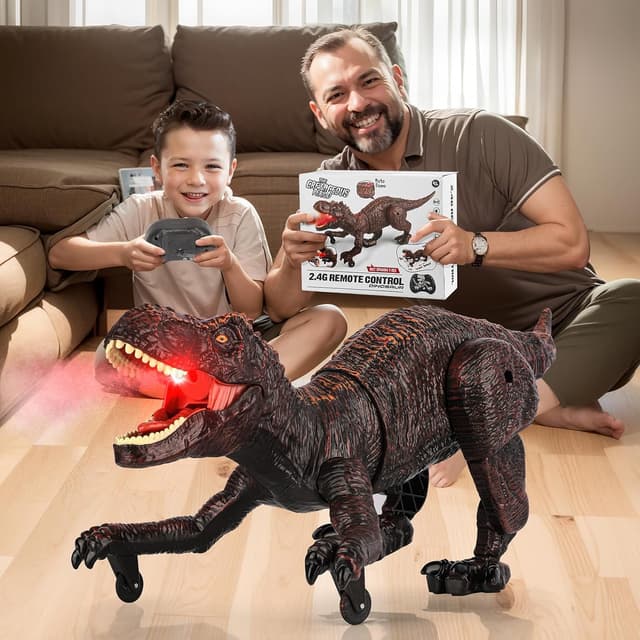Thumbnail 6 de Juguete Dinosaurio Teledirigido 2.4GHz con Rociado