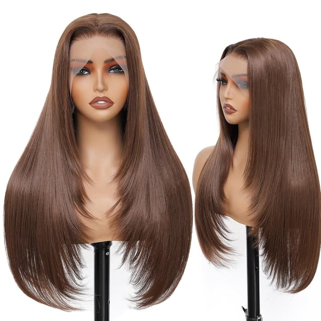 Thumbnail 6 de Synthetic Lace Front Wig 13x4 HD Lace 26" Straight Wig 🎀