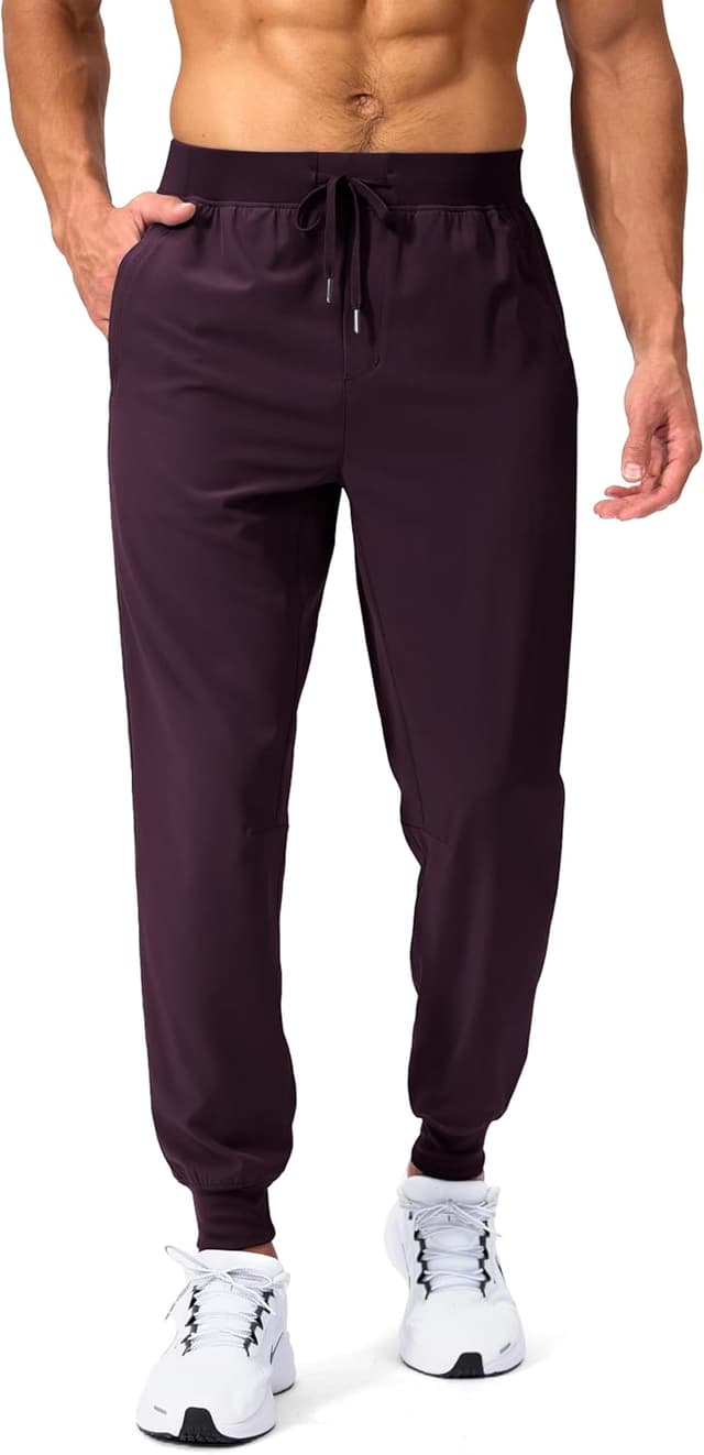 Imagen de Pudolla Men's Lightweight Sports Pants with Zipper Pockets en OfertitasTOP