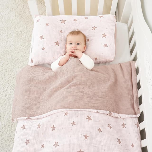 Detalle 2 de Susurration Musselin Kinderbettwäsche 100x135