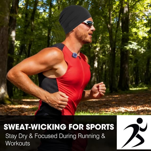 Thumbnail 6 de WTACTFUL 3-Pack Cooling Skull Caps (Breathable 3D Mesh) for Running, Cycling, Gym & All-Season Wear