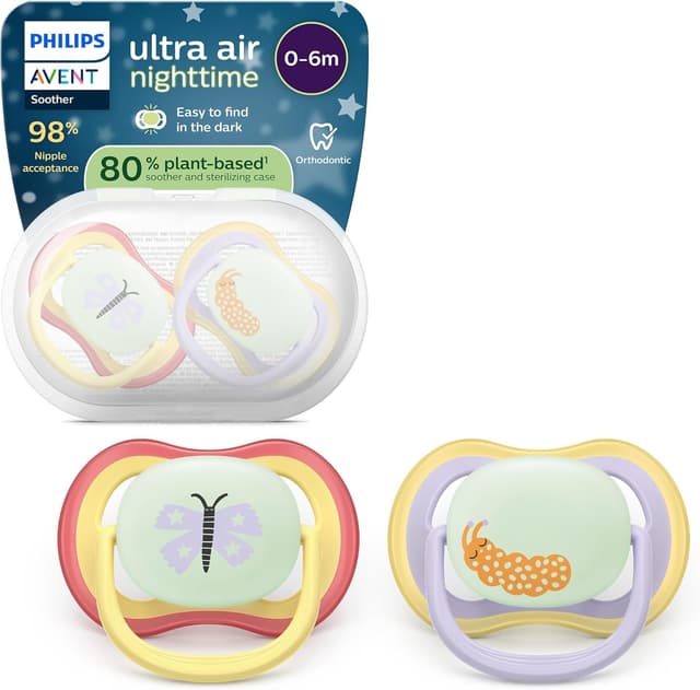 Imagen de Philips Avent SCF376/25 Nighttime Soothers 0-6 Months en OfertitasTOP
