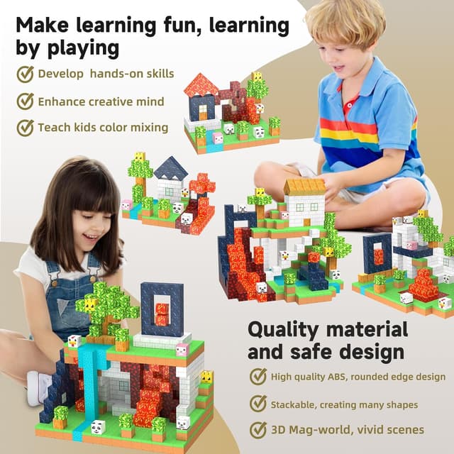 Thumbnail 5 de Blocchi magnetici 150 pezzi gioco creativo