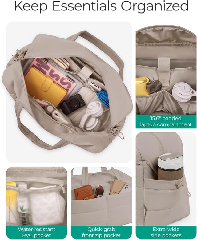 Detalle de bagsmart 31L gym bag with wet pocket