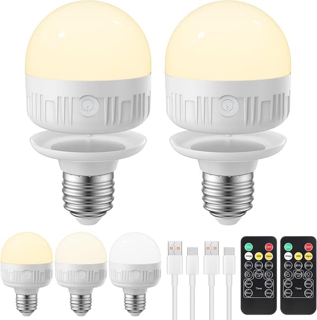 Detalle de LGMCF E27 Rechargeable Bulb with Remote