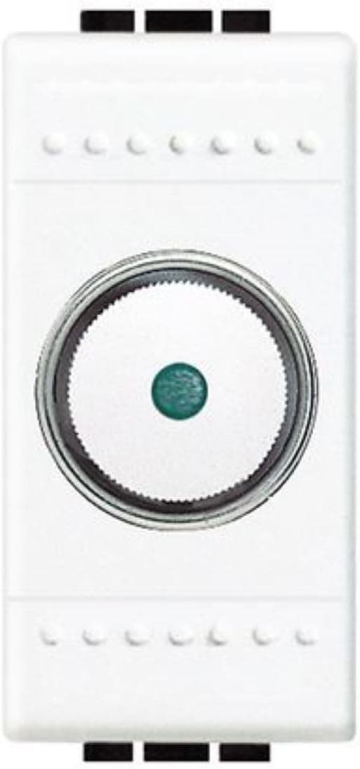 Detalle de BTicino N4402N Dimmer a manopola resistivo 500 W con deviatore, bianco