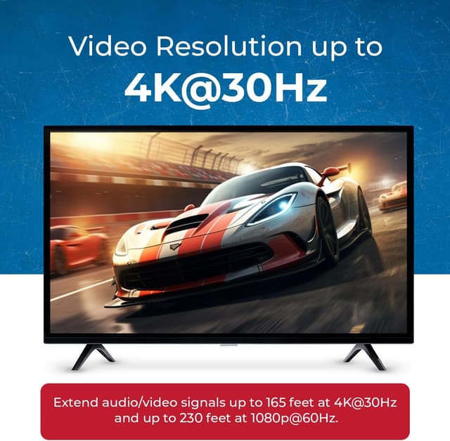 Thumbnail 6 de OREI HD14-EX165-K 4K HDMI Extender Splitter 165 ft