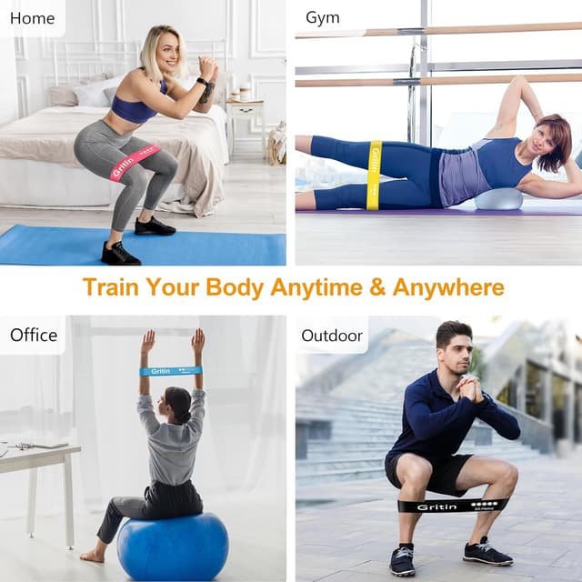 Thumbnail 6 de Gritin Resistance Bands Set of 5, Multi‑level 🏋