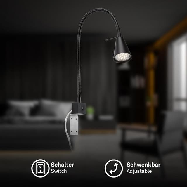 Detalle 2 de BRILONER Flexo LED 4 W, 400 lm, 3000 K