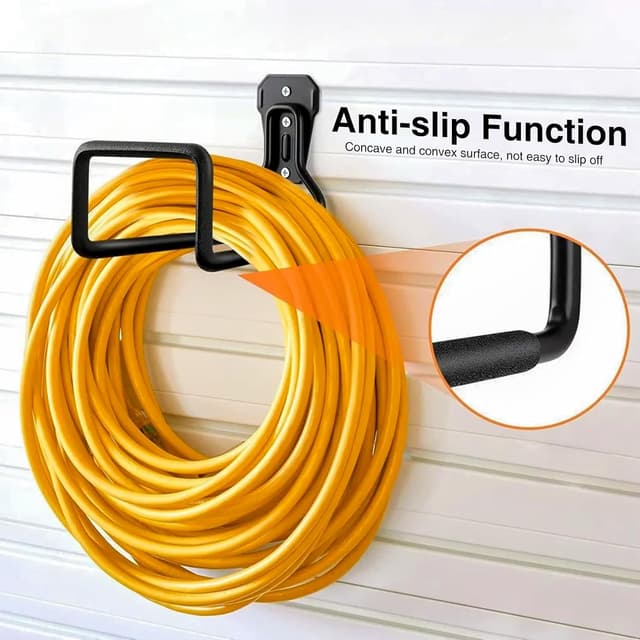 Detalle de AinDen Heavy Duty Metal Hose Reel Hanger (Wall Mounted) – Rustproof Hose Hooks for Garden Storage