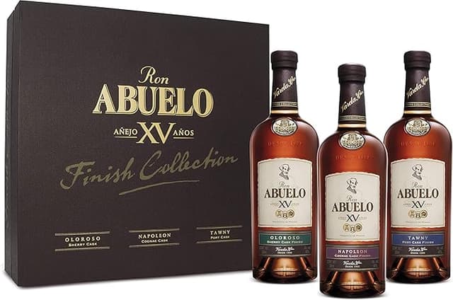 Imagen de Ron Abuelo Finish Collection Pack con 3 Botellas de Ron🥃 en OfertitasTOP