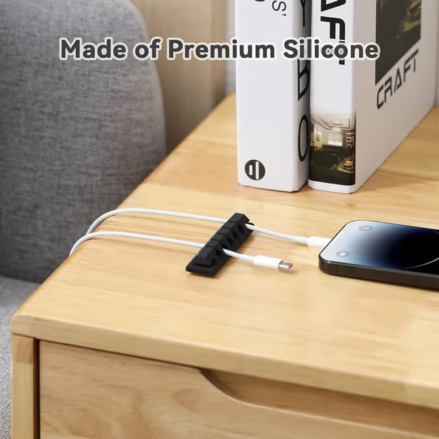 Detalle 2 de AGPTEK Clips organiseur de câble 5 pcs