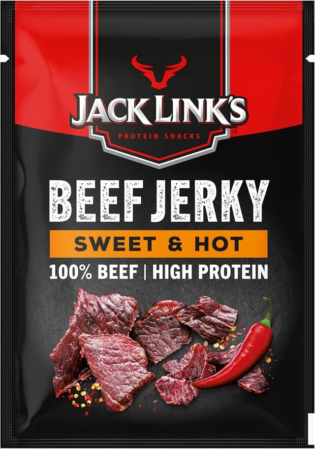 Thumbnail 2 de Jack Links Beef Jerky Sweet & Hot 12x25g 🌶️ Proteínas Altamente Proteico