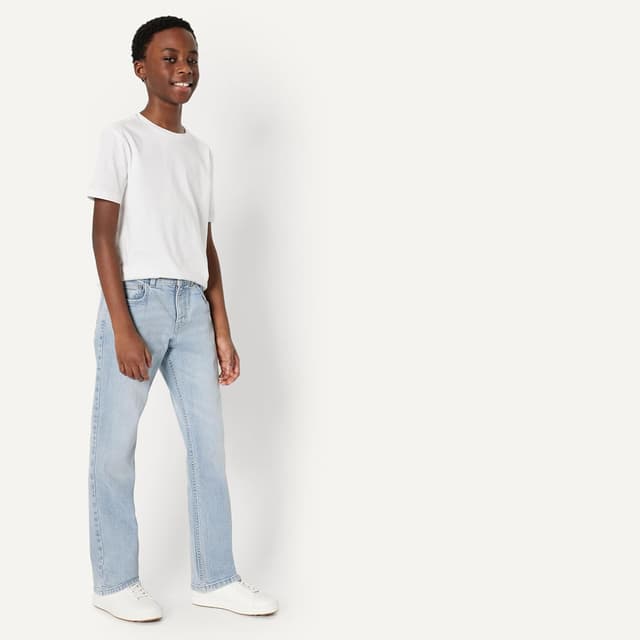 Detalle de Amazon Essentials Boys' Medium Stretch Regular-Fit Bootcut Jean