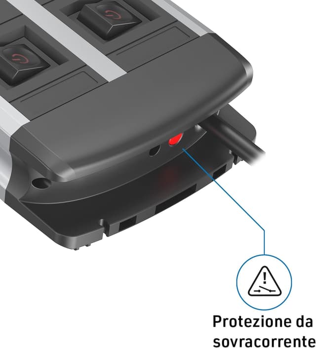 Thumbnail 2 de Electraline 61916 Multipresa Alu-Line 12 posti 2 m