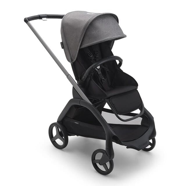 Detalle de Bugaboo Dragonfly silla de paseo base grafito, capota gris melange 🚼