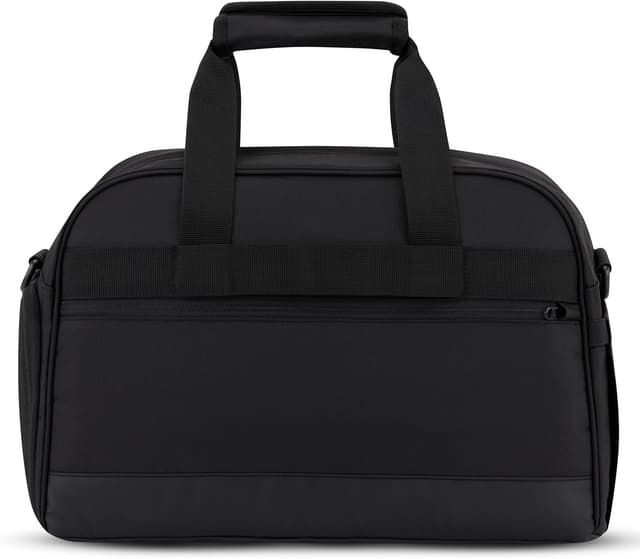 Detalle 2 de LARKSON Weekender Finja Medium (Schwarz) – stylische Reisetasche mit Schuhfach, Laptopfach bis 15 Zoll und 26 l Volumen