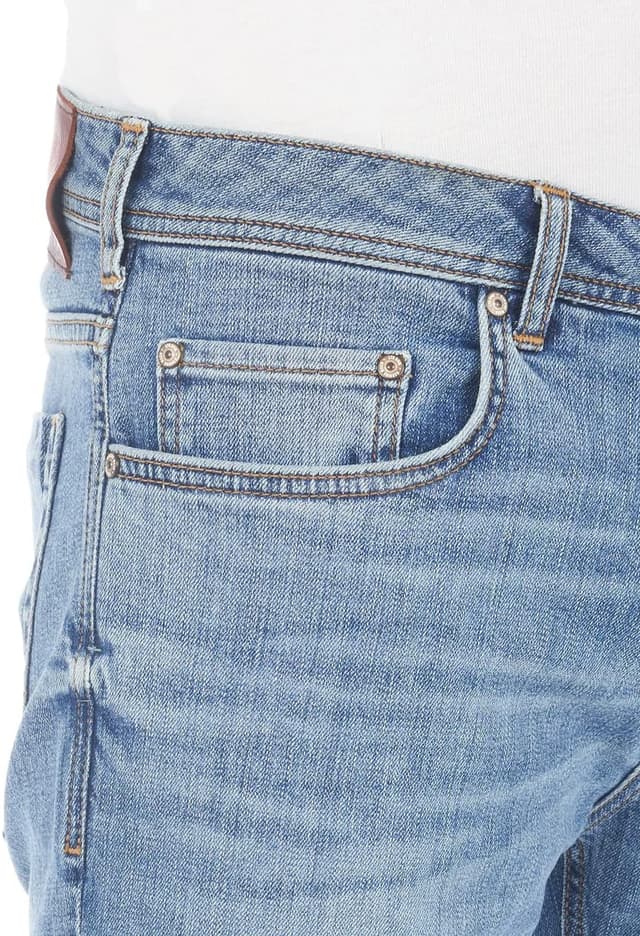 Detalle de LTB Jeans Herren Stretch Timor Bootcut-Jeans in Denim Blau/Schwarz