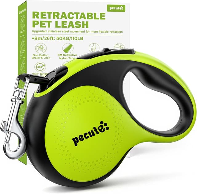 Detalle de Pecute Guinzaglio retrattile per cane 8 m con impugnatura antiscivolo 🐕