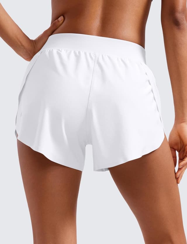 Detalle 2 de CRZ YOGA pantaloncini da corsa vita alta con spacco alto e asciugatura rapida