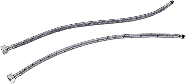 Imagen de Heable Pack of 2 Monobloc Mixer Tap Connectors 1000mm Silver en OfertitasTOP