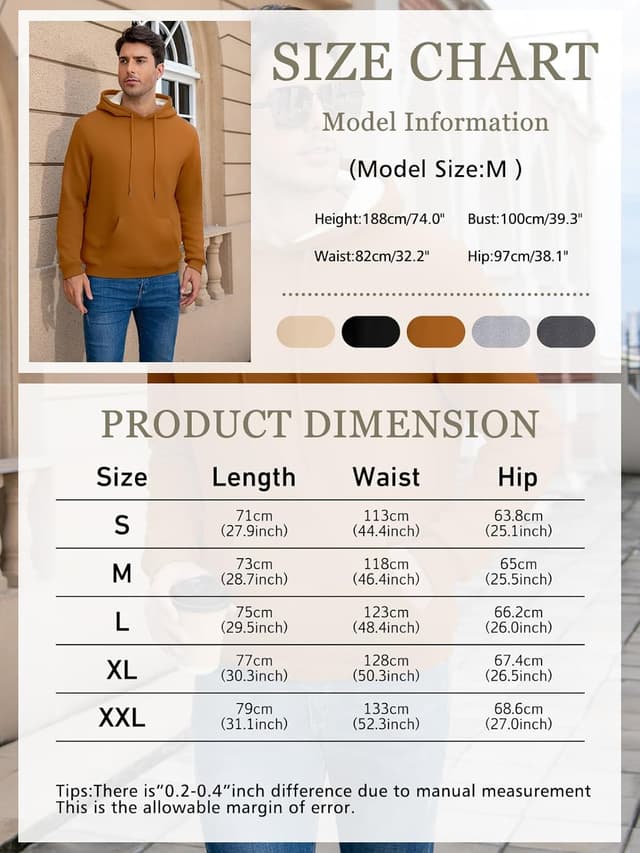 Thumbnail 4 de Vorvowry Felpa con Cappuccio Uomo Pile caldo