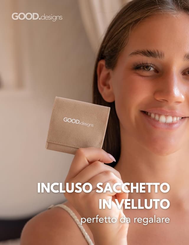 Detalle 2 de GD GOOD.designs Ciondolo charm in acciaio 316L con chiusura a moschettone