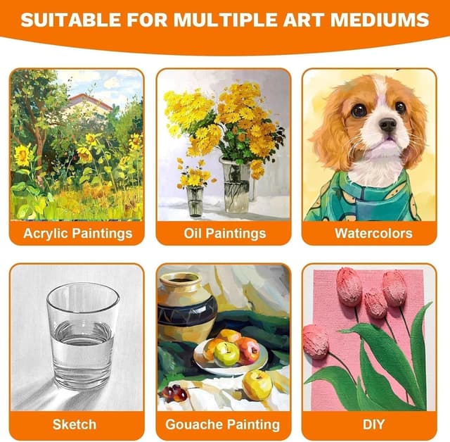 Thumbnail 5 de Koncci 9-Pack Stretched Canvases 30x20cm