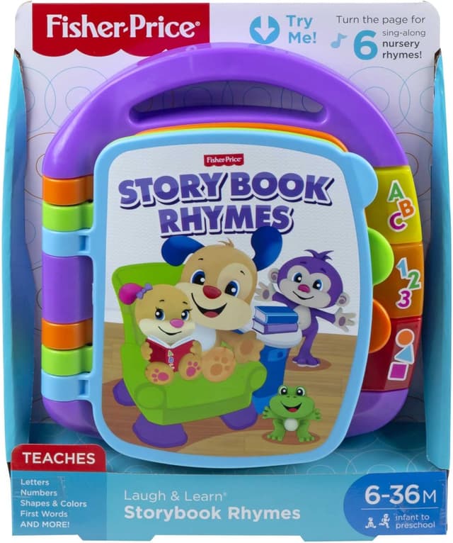 Detalle 2 de Fisher-Price Storybook Rhymes Learning Toy (Laugh & Learn) UK English Version – CDH26