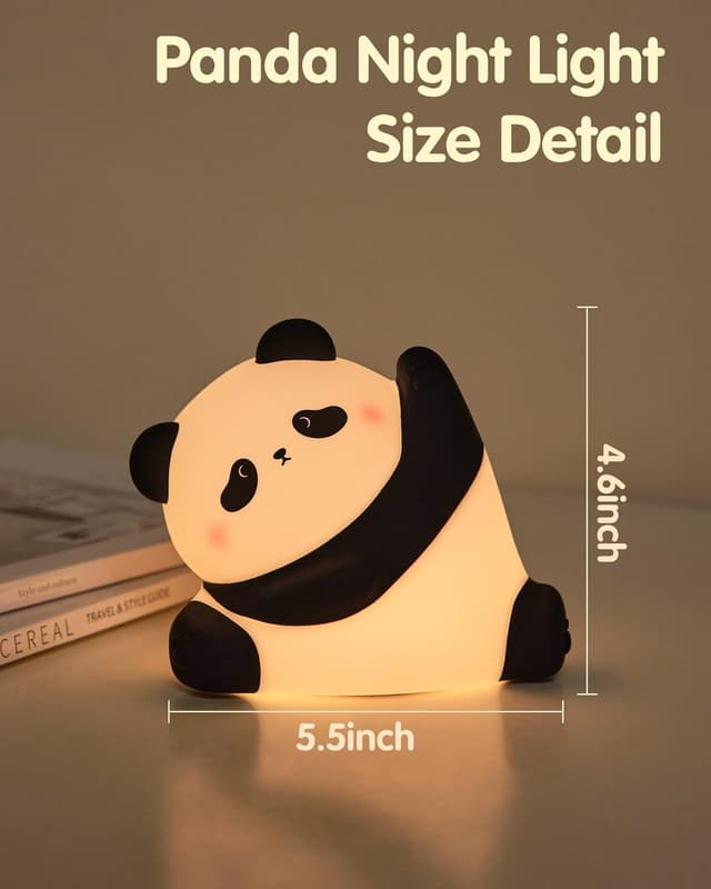 Thumbnail 5 de Panda Night Light 1200mAh rechargeable soft lamp