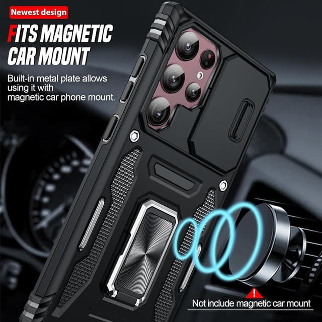 Thumbnail 5 de LeYi Galaxy S22 Ultra Rugged Case with Ring Stand